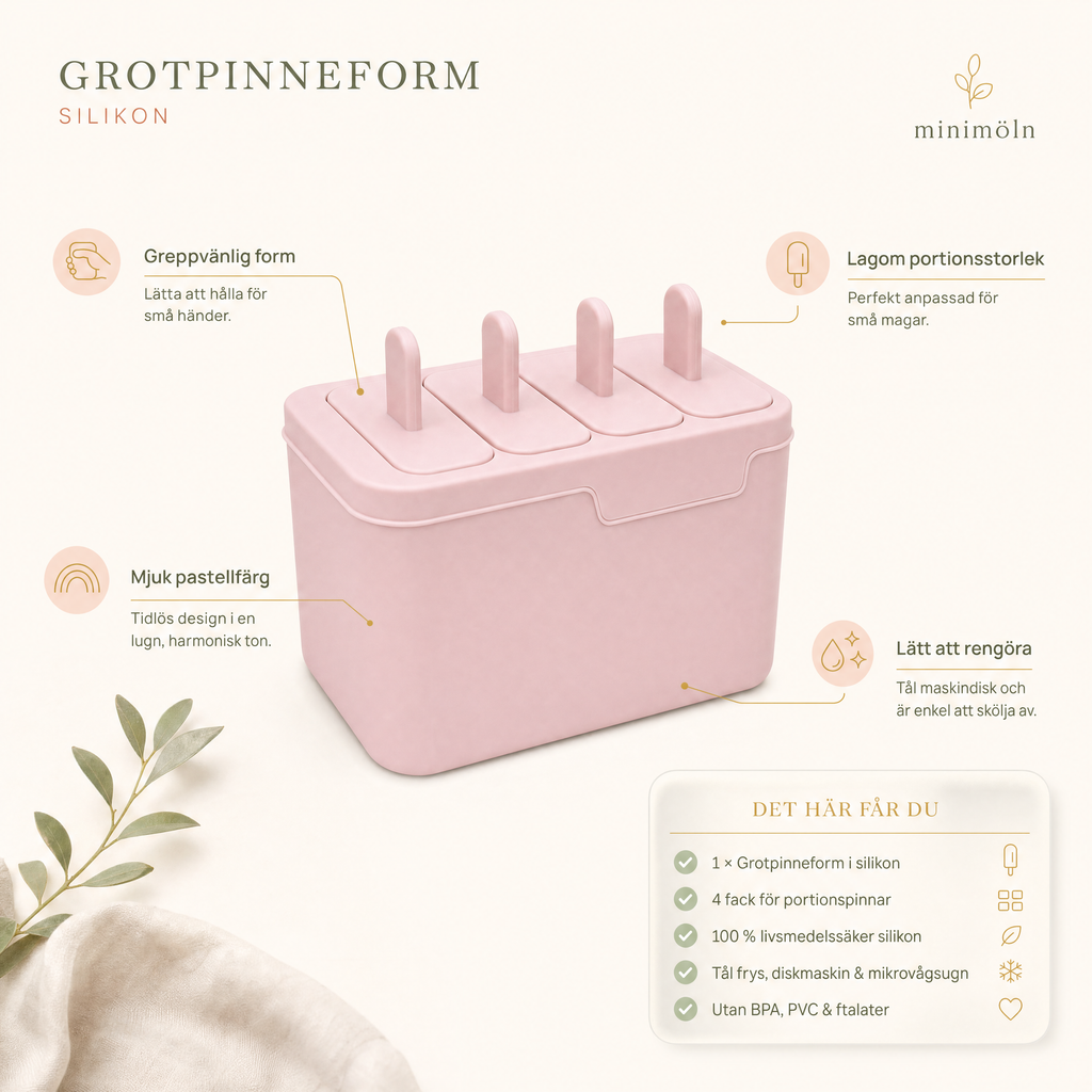 Genomtänkta detaljer — greppvänlig form och lagom portionsstorlek